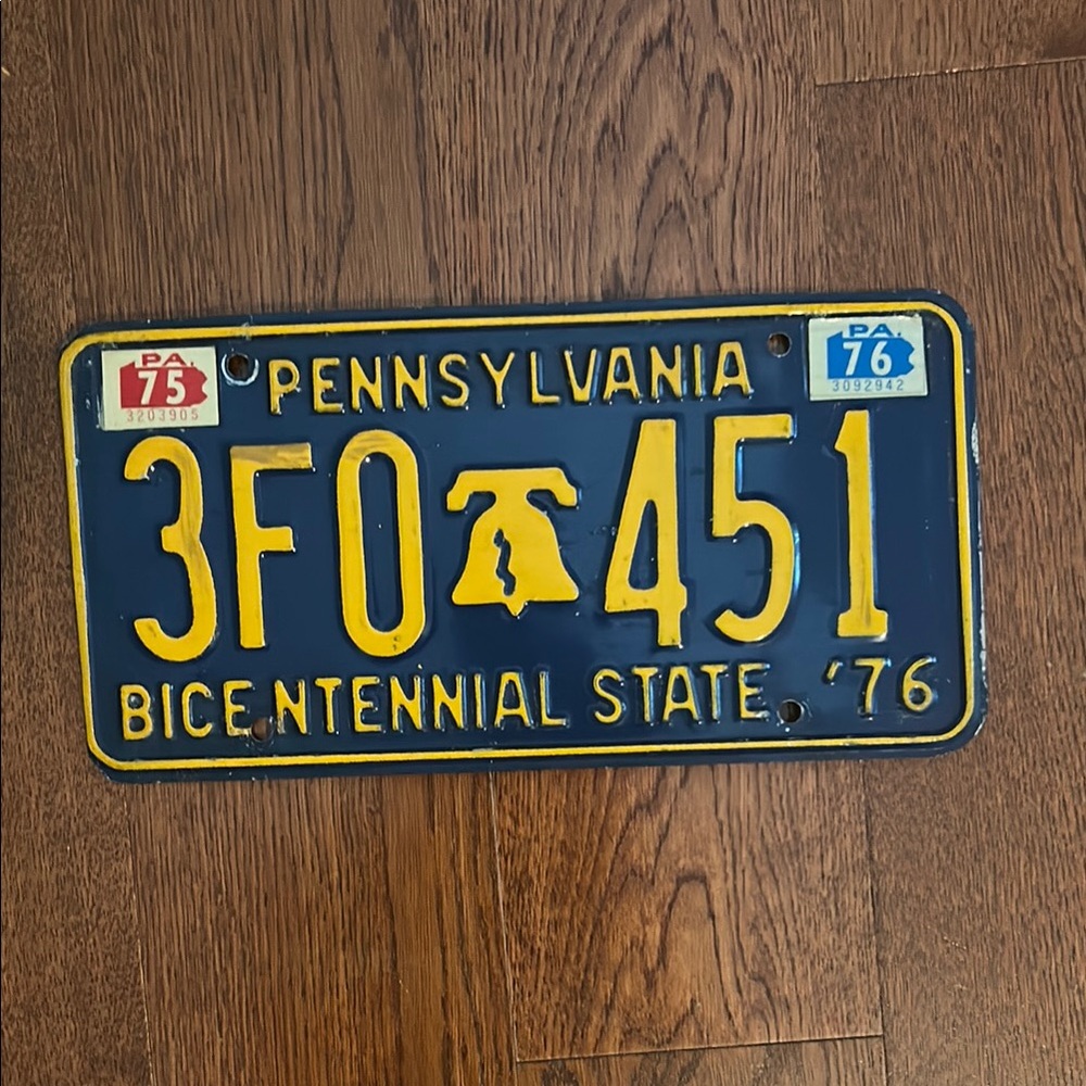 Vintage Pennsylvania License Plate
